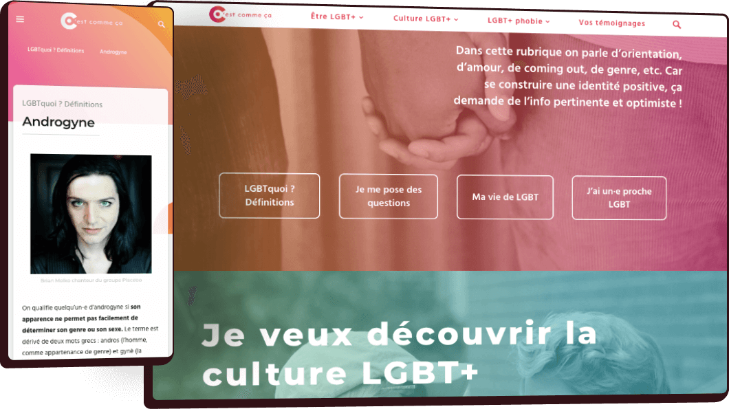 Visuel de couverture pour le projet SOS homophobie